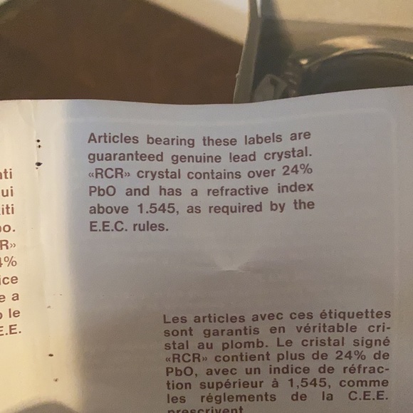 Two vintage lead Crystal ashtrays nib - Picture 9 of 10